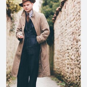 Burberry Vintage Nova Plaid Men’s Trench Coat Sz 38